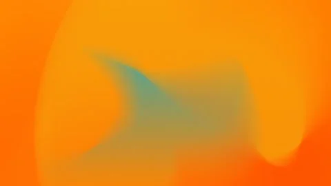 Seamless loop background with vibrant orange and teal gradient forms. 4K. 動画素材 309955688
