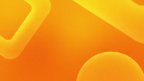 Seamless loop background with vibrant yellow and orange abstract shapes. 4K Stock Footage 305344674