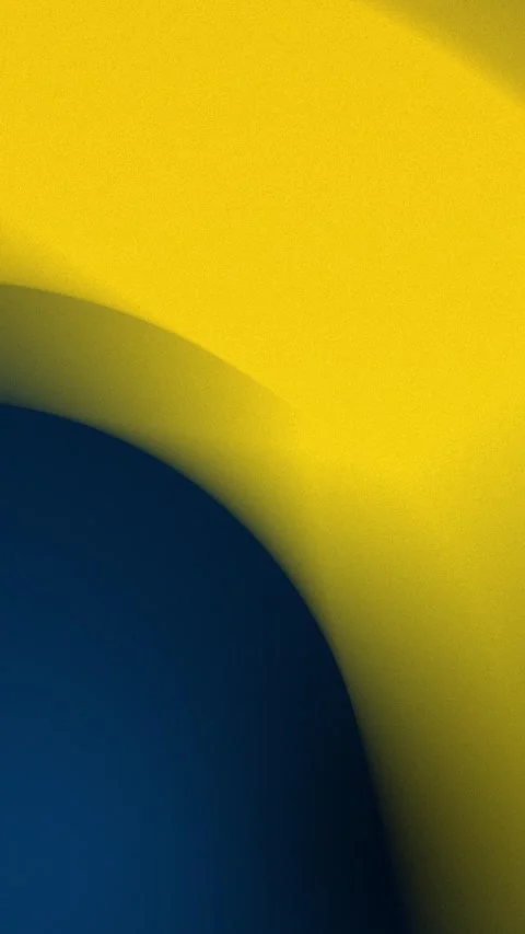 Seamless loop background with vibrant yellow and blue curves in 4K. Vídeo Stock 309701314