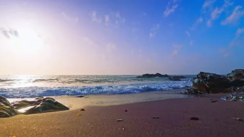 Seamless loop at the beach Stock Footage 180007746