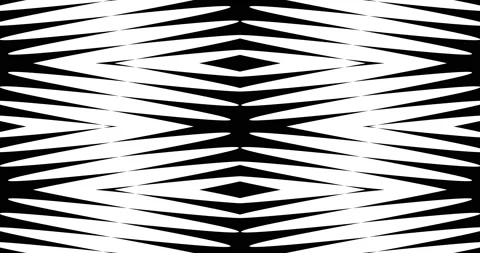Seamless Loop of Black White Abstract Line Pattern Motion Graphics Video Stock Footage 166369619