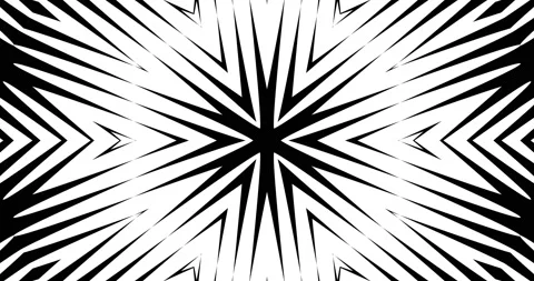 Seamless Loop of Black White Abstract Line Pattern Motion Graphics Video Stock Footage 166369627