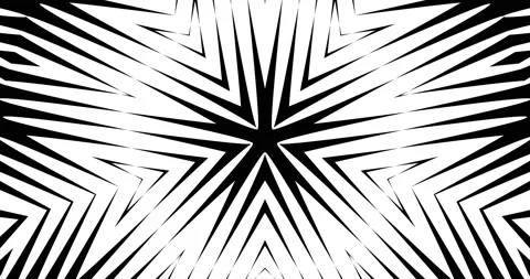 Seamless Loop of Black White Abstract Line Pattern Motion Graphics Video Stock Footage 166369631