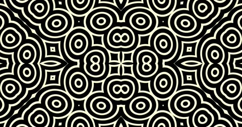 Seamless Loop of Black White Abstract Line Tile Pattern Motion Graphics Video Stock Footage 166380612