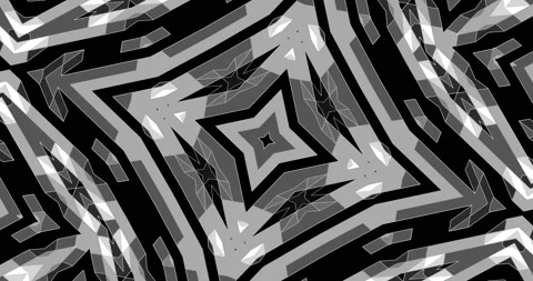 Seamless Loop of Black White Abstract Line Pattern Motion Graphics Video Stock Footage 166404880