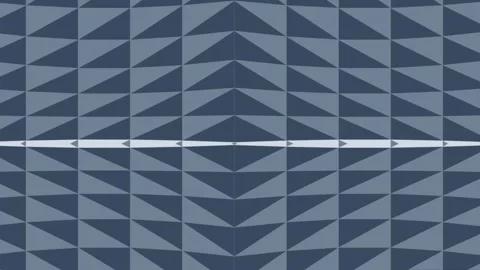 Seamless Loop of Blue and Grey Symmetrical Geometric Triangle Pattern Stock Footage 327900046