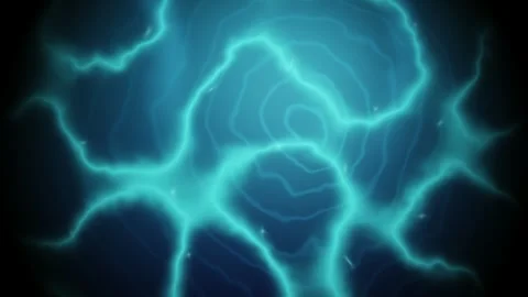 Seamless loop of blue aquatic caustics and underwater lighting effects Video stock 347590837