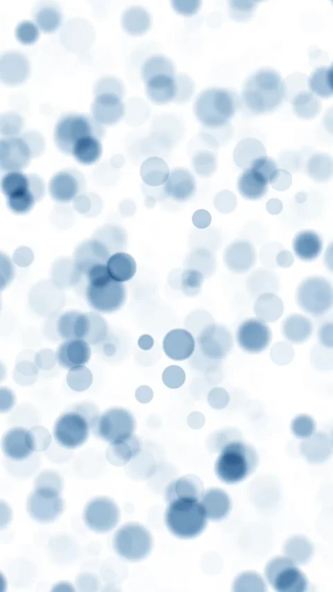Seamless loop blue blurred circles motion on white background Stock Footage 341604553
