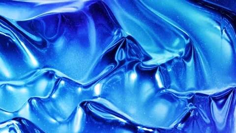 Seamless Loop: Blue Liquid Background: A high-quality loop featuring a blue Stock Footage 315470921