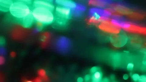 Seamless loop of blurred blinking colorful LED lights Stock Footage 128783941