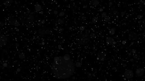 Seamless loop blurred snowflakes on clean black background Stock Footage 337853691