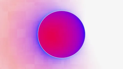 Seamless loop. A bright pink circle. Abstract 4k loopable motion graphics. Stock Footage 302076542
