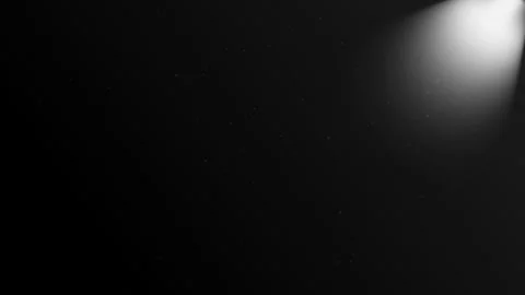 Seamless loop bright white spotlight beam with floating dust particles Stock Footage 348270859