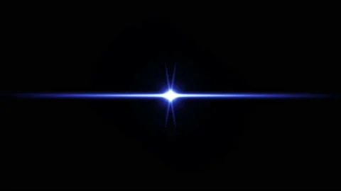 Seamless loop center star blue spot lights optical lens flares Video stock 132916874