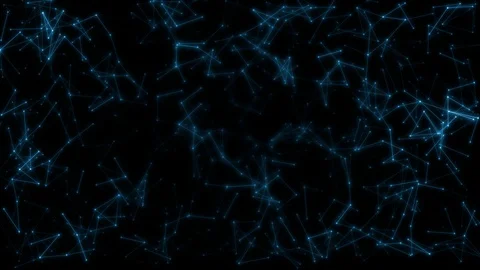 Seamless loop cg 4K network connection with connected dots and lines Stock Footage 111199154