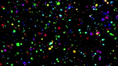 Seamless Loop: Christmas Colorful Glitter Particles Background 스톡 동영상 278369366