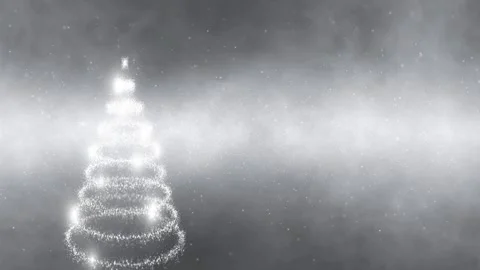 Seamless loop christmas tree animation background Stock Footage 338406320