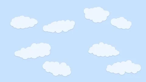 Seamless loop clouds movement on blue sky Vídeos de archivo 229765487