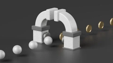 Seamless loop Coin Animation Stock Footage 249385388