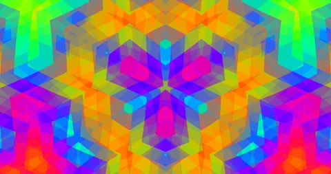 Seamless Loop of Color Pixel Art Abstract Pattern Background Video Stock Footage 163751271