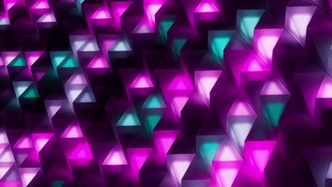 Seamless loop of color triangles. Stock Footage 164388849