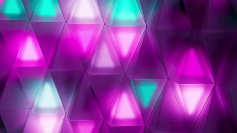 Seamless loop of color triangles. Stock Footage 164557425