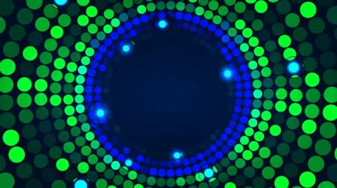 Seamless loop of colored circles Stock Footage 10971518