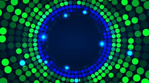 Seamless loop of colored circles with rotation Stock Footage 10971509
