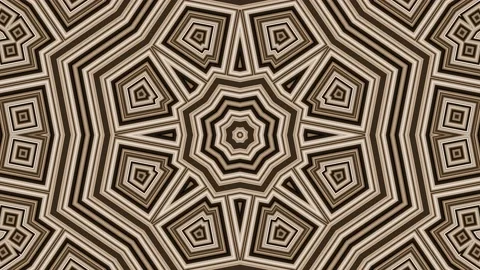 Seamless Loop of Complex Geometric Pattern Tile Video Wallpaper Video stock 214568810