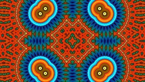 Seamless Loop of Complex Pattern Design Stock Footage 201345913