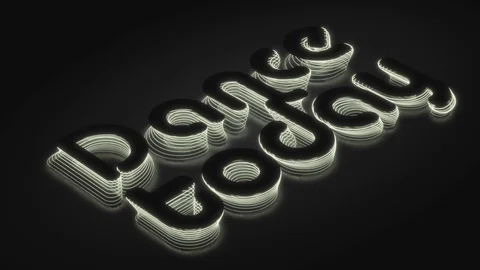 Seamless loop. Dance today text Stock Footage 117048569