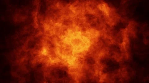 Seamless loop dangerous hot fire flames background Stock Footage 337573488