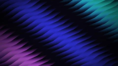 Seamless loop dark abstract neon blue purple wavy lines background Stock Footage 344719464