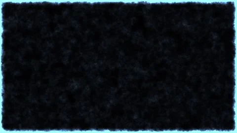 Seamless loop dark black fuzzy texture with soft blue glowing edges Stock Footage 348272262