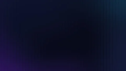 Seamless loop dark cyber tech fluted glass background with neon cyan and purple Stock Footage 348669061