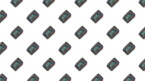 Seamless loop of a digital alarm clock pattern. Stock Footage 325865108