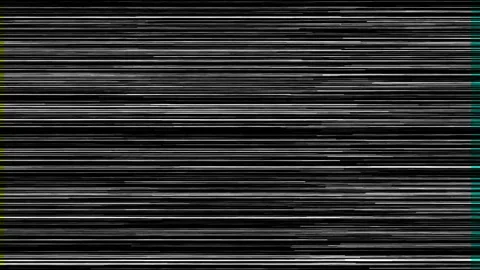 Seamless loop digital glitch effect with horizontal white lines and flickering. Stock Footage 347956268