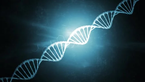 Seamless loop dna chain and chemistry symbols animation 库存影片 337737944