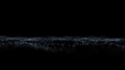 Seamless loop dotted waves on clean black background Stock Footage 340237356