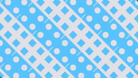 Seamless Loop of Dynamic Blue and White Geometric Pattern 스톡 동영상 335080756