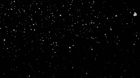 Seamless Loop Falling Snowflakes Breath of Wind Alpha Stock Footage 33062788