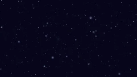 Seamless loop falling white snow particles on dark blue night background Stock-Footage 348270766