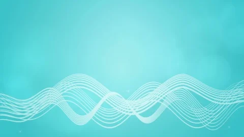 Seamless loop file, Flowing wavy lines motion background - Aqua blue Stock Footage 106288220