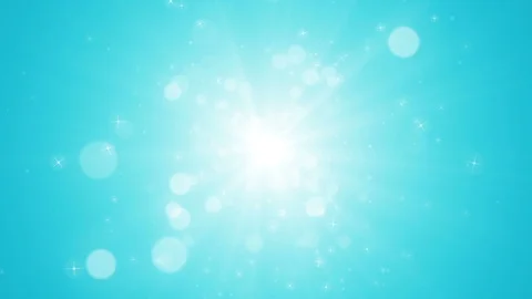 Seamless loop file, Spreading circular particle and Lens Flare -Aqua Stock Footage 108525312