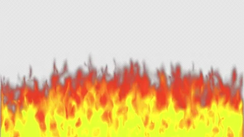 Seamless Loop of Fire Flames Animation with Alpha Channel 스톡 동영상 305745683