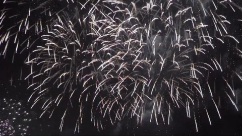 Seamless loop of fireworks, HD video Stock Footage 76600705