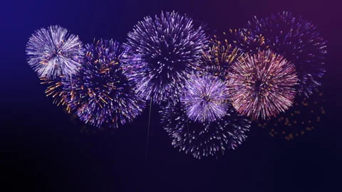 Seamless Loop, Fireworks trail glow particles explosion background. Video stock 253054657