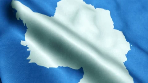 Seamless Loop Flag of Antarctica 스톡 동영상 206147792