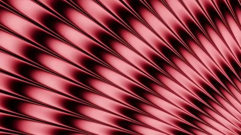 Seamless loop of flowing red metallic fins pattern texture Stock Footage 340005557