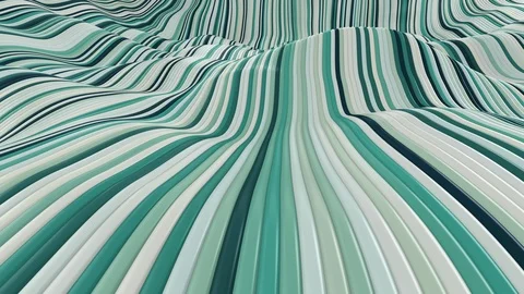 Seamless loop of fluid flowing stripes. Stock Footage 124978598